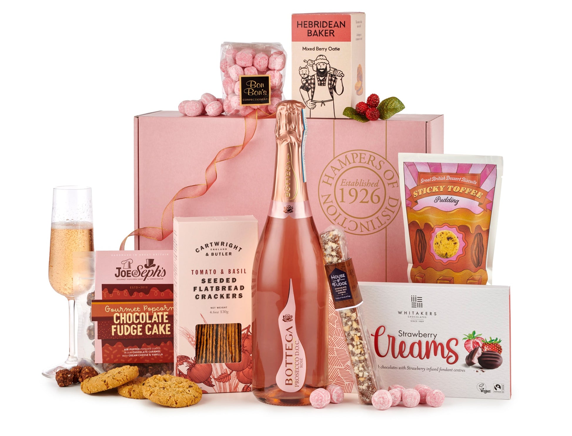 H24115 Luxury Rose Prosecco Gift Box - Spicers of Hythe