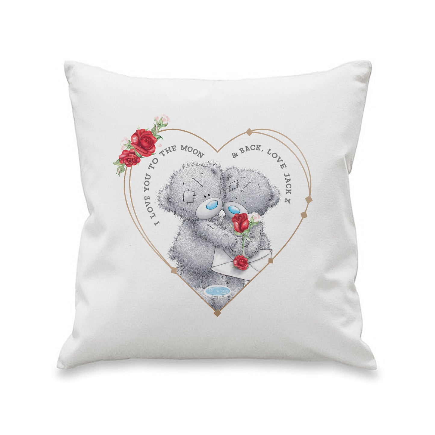 Personalised Me to You Valentine Cushion