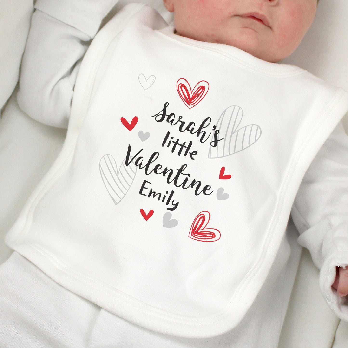 Personalised Little Valentine Baby Bib