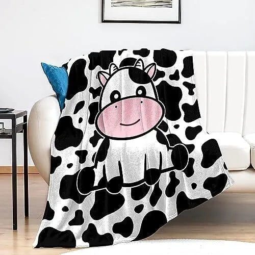 Supersoft Fleece Throw Blanket – Warm Sherpa Flannel with Animal Print (100x150cm)