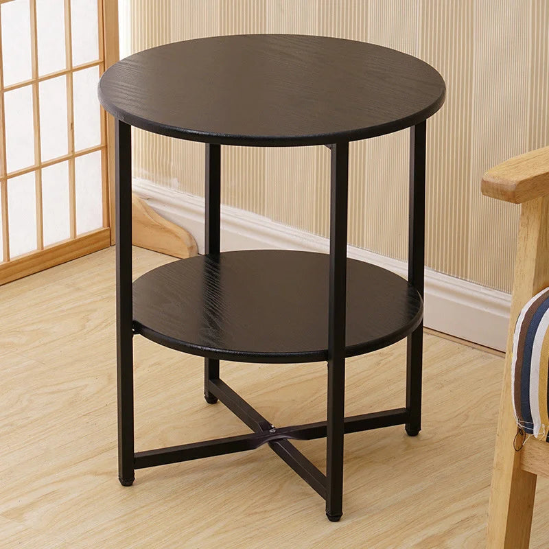 Modern Round 2 Tier Side Table – Stylish Functional