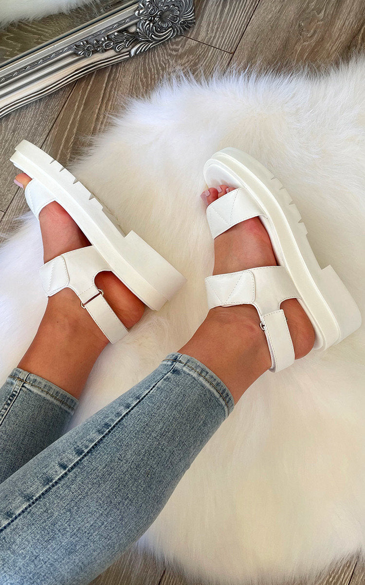 Velcro Strap Chunky Sandals