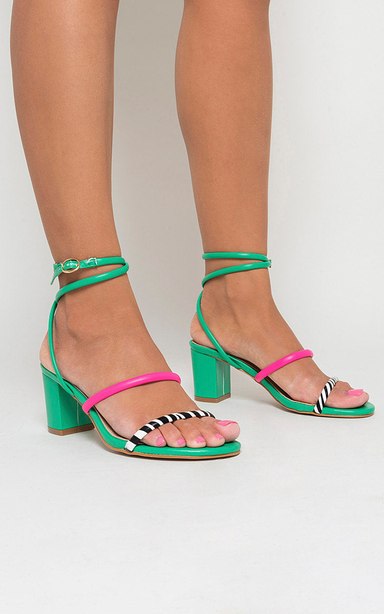 Ankle Strappy Heeled Sandals