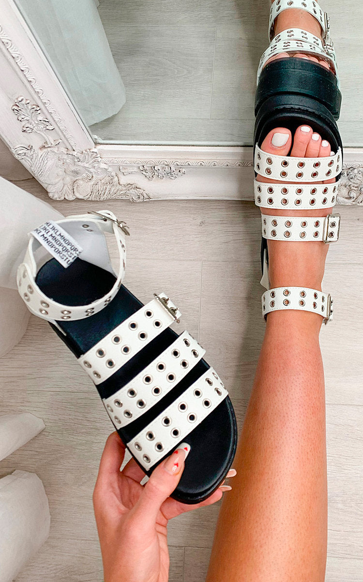 Chunky Platform Eyelet Sandals