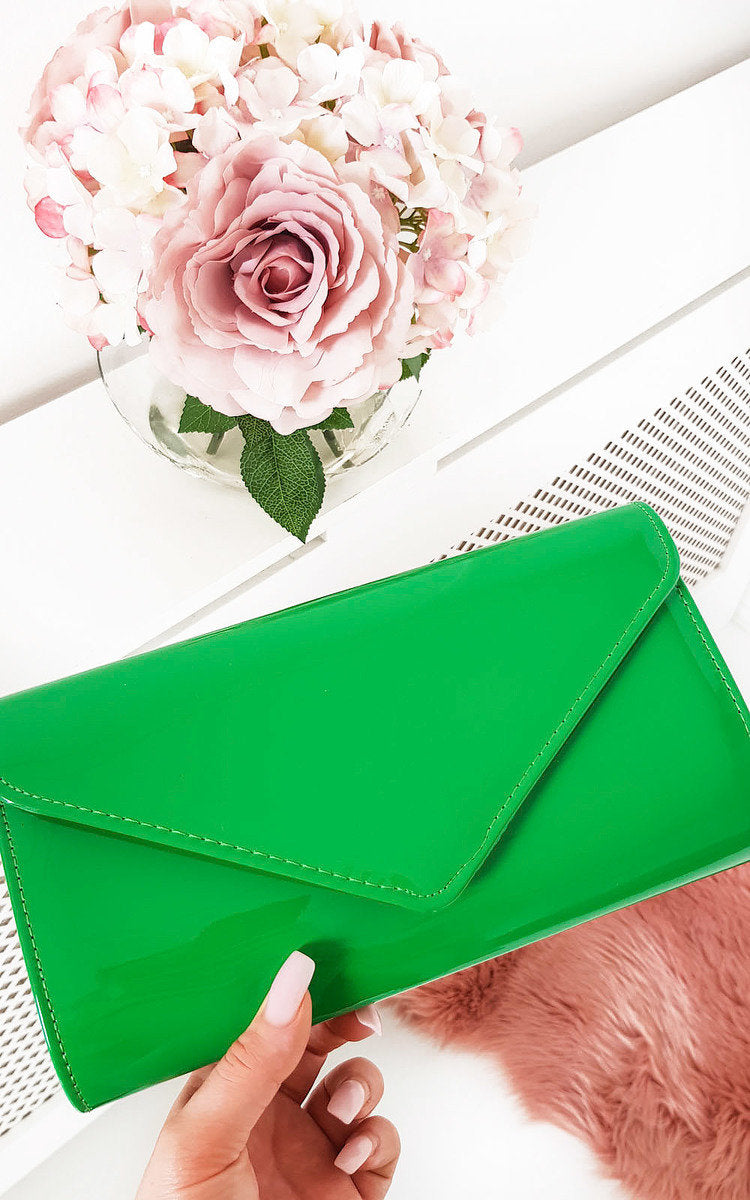 Patent Envelope Clutch Bag