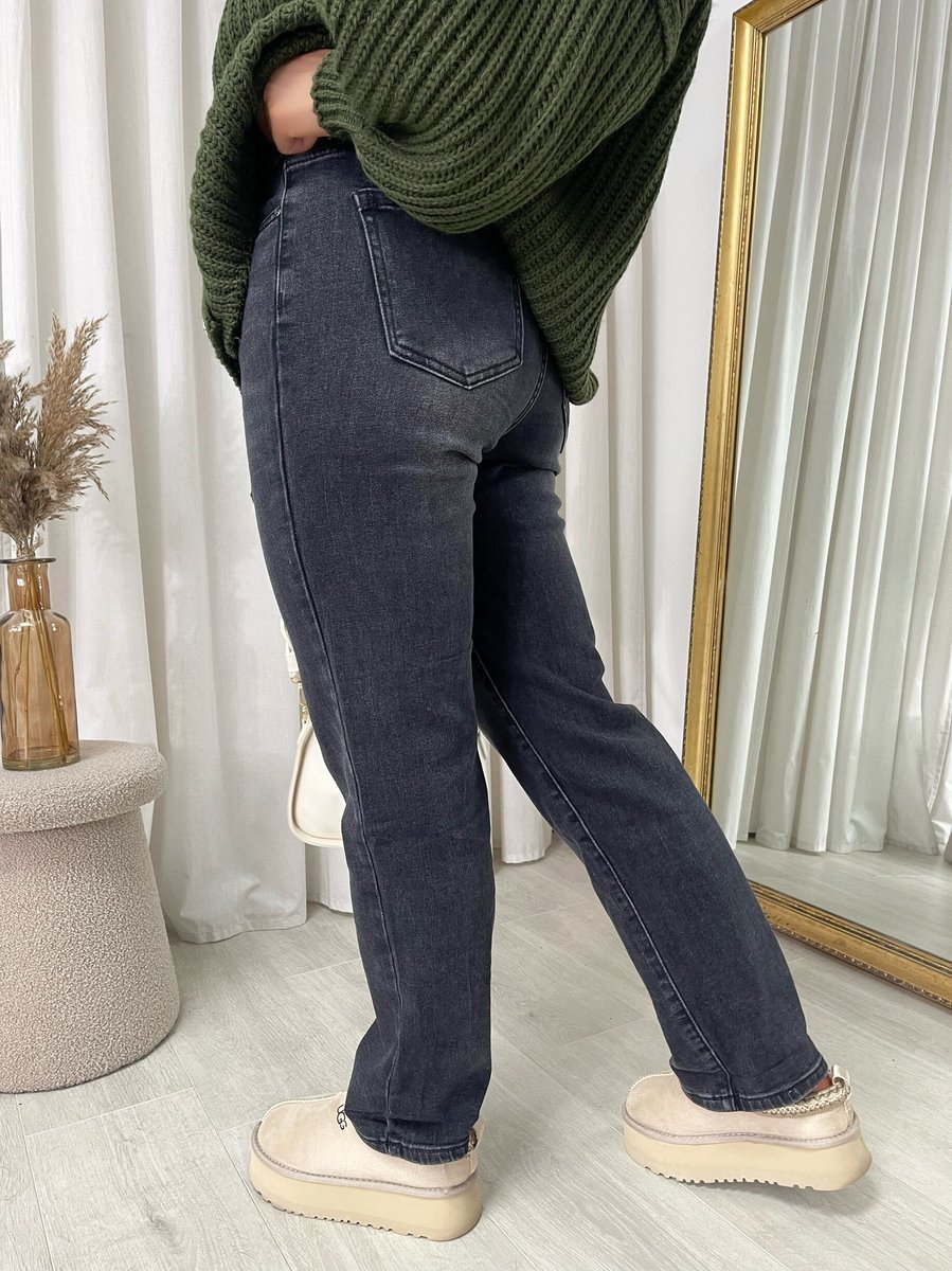 Straight Leg High Waist Jeans