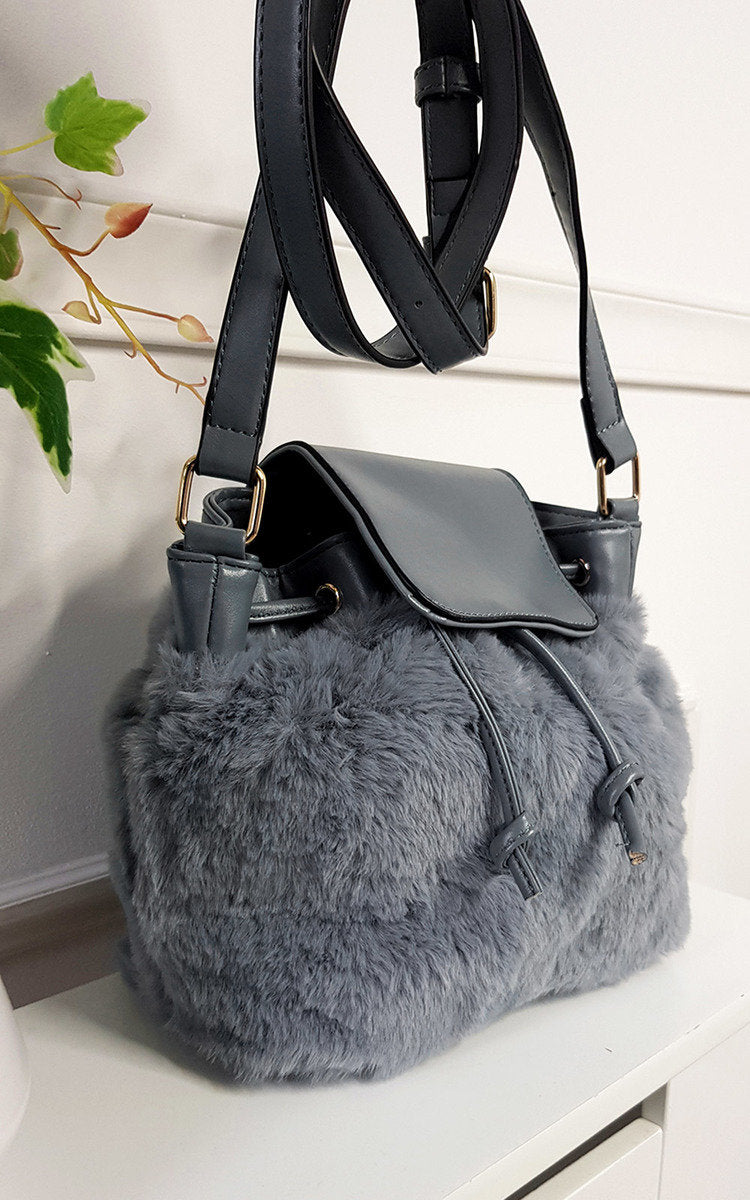 Faux Fur Shoulder Bag