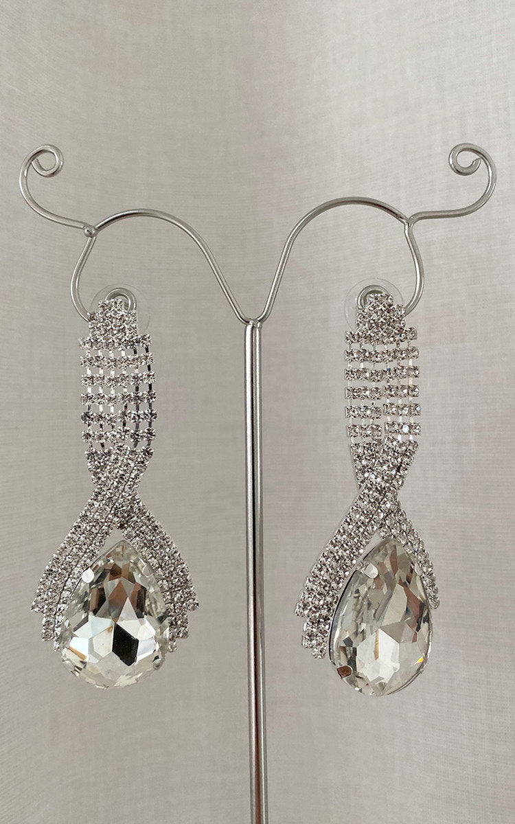 Diamante Drop Earrings