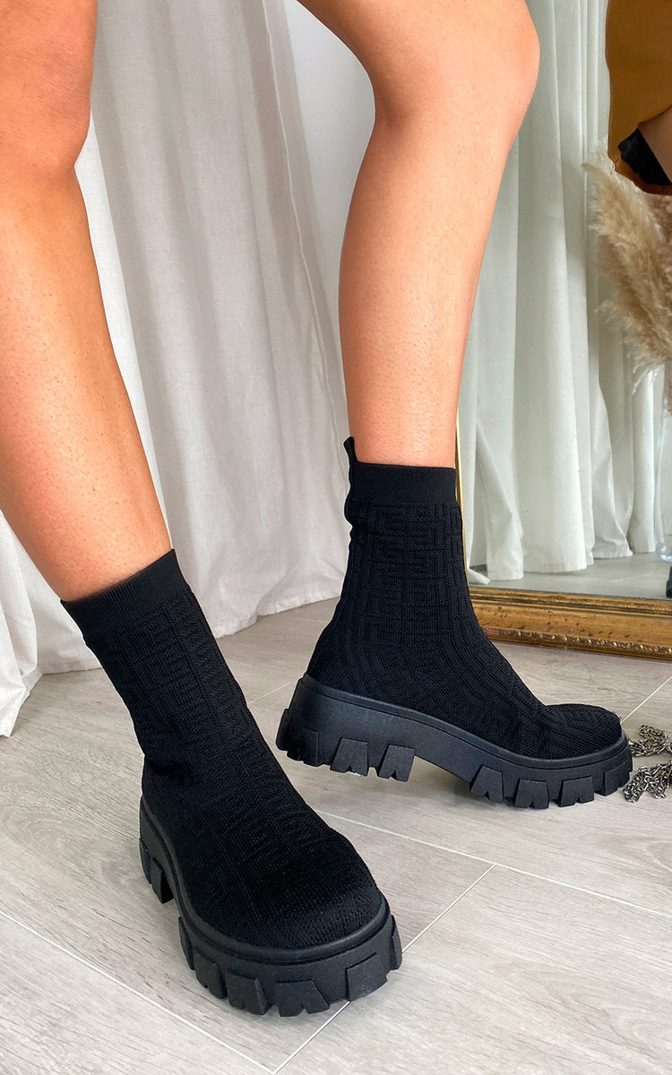 Chunky Sock Boots