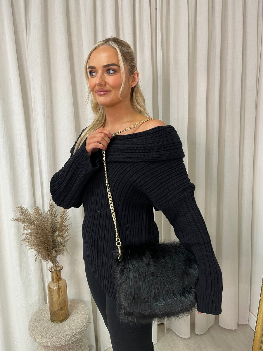 Fluffy Faux Fur Shoulder Bag